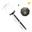 Kültéri solar led lámpa  3db/csomag 25,5 x 10 cm, 
