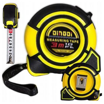 Kihúzható mérőszalag acél zárral, 3 mx16 mm