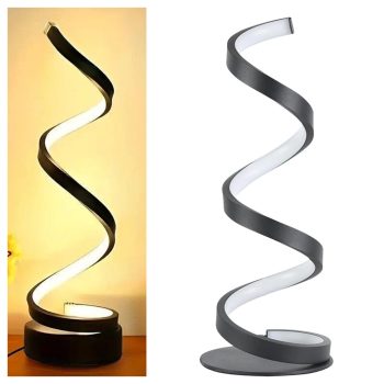   LED spirál éjszakai lámpa - Dekoratív asztali lámpa a hálószobába