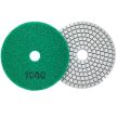 Gyémánt polírozó korong, tépőzáras rögzítéssel, 80 mm, 10 db-os szett, zöld