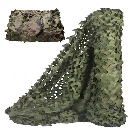 Nagyméretű terepszínű háló, álcaháló, 2x2 m