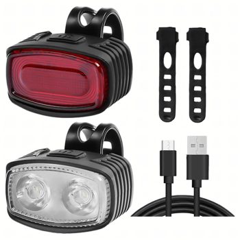   Elsó és hátsó lámpafény készlet biciklikhez, USB töltés