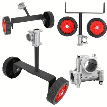   Fűkaszára szerelhető kerekek, állítható fűnyíró támasztó kerék