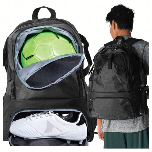 Nagy kapacitású sport hátizsák, labdának, cipőnek, 35 L