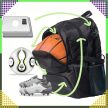 Nagy kapacitású sport hátizsák, labdának, cipőnek, 35 L