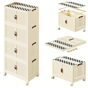 4 részes összecsukható műanyag tároló, 105 x 45 cm