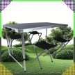 Összecsukható kempingasztal alumínium kerettel, 4 db székkel