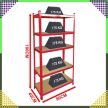 Piros tárolópolc rendszer 180x90x40