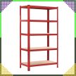 Piros tárolópolc rendszer 180x90x40