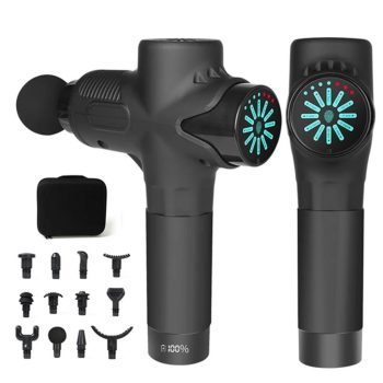 Masszázspisztoly 12 cserélhető masszázs fejjel