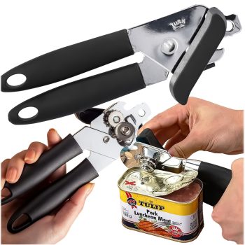 Kézi fém konzervnyitó, kényelmes markolattal