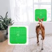 Szilikon nyalószőnyeg kutyáknak és macskáknak, zöld, 20x20 cm