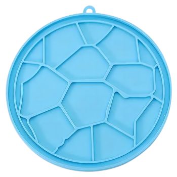   Szilikon nyalószőnyeg kutyáknak és macskáknak, kék, 15.5x15.5 cm