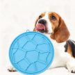 Szilikon nyalószőnyeg kutyáknak és macskáknak, kék, 15.5x15.5 cm