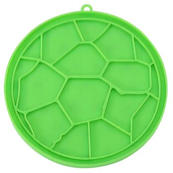   Szilikon nyalószőnyeg kutyáknak és macskáknak, zöld 15.5x15.5 cm