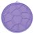 Szilikon nyalószőnyeg kutyáknak és macskáknak, lila, 15.5x15.5 cm