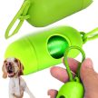 Kutyapiszok zacskó tartó zacskóval, zöld