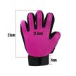 Szilikon szőrzetápoló kesztyű kisállatoknak, rózsaszín