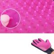 Szilikon szőrzetápoló kesztyű kisállatoknak, rózsaszín