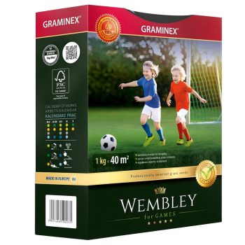   Graminex Wembley premium minőségű fűmag, sportgyep, 1 kg, 40 m²/kg