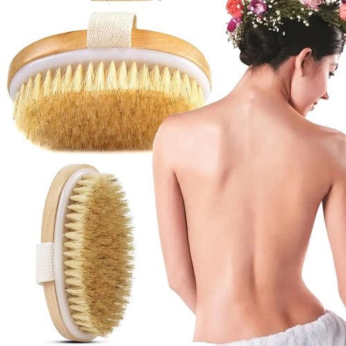 2 az 1-ben Testmasszázs és bőrradír kefe