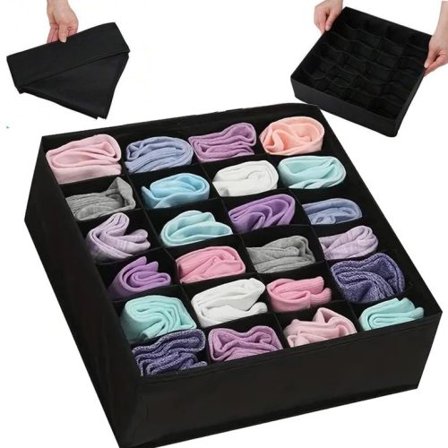 Alsónemű zoknirendező ruhásszekrény fiókbetéthez, 24 rekesszel