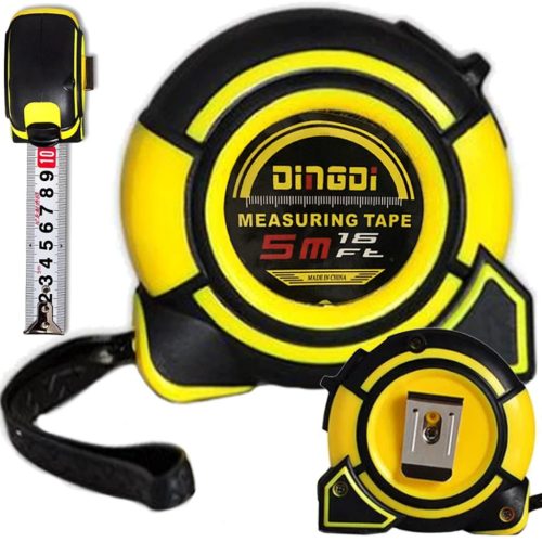 5M x 25MM GÖRGŐS MÉRŐSZALAG RÖGZÍTHETŐ ACÉLLAL