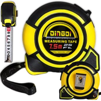 Mérőszalag 7,5 m x 25 mm-es, acél mérőszalag zárral