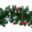 Karácsonyfa LED fényfüzér gömbdíszekkel,  2,7 m-es 
