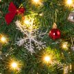 Karácsonyfa LED fényfüzér gömbdíszekkel,  2,7 m-es 