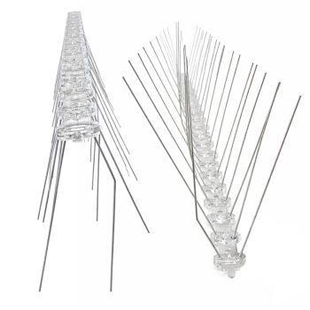   20 db fém, rozsdamentes acél madártüske ablakpárkányra, 50 cm