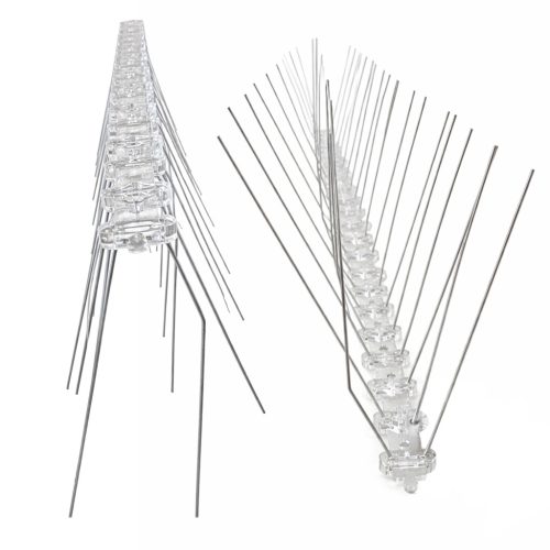 20 db fém, rozsdamentes acél madártüske ablakpárkányra, 50 cm