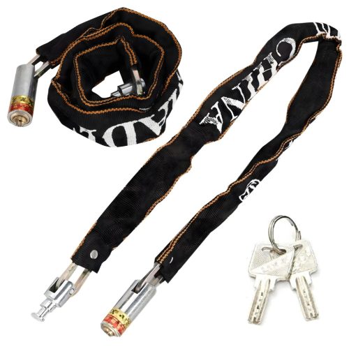  Biztonsági Kerékpárzár, 2db kulcs, 125 cm