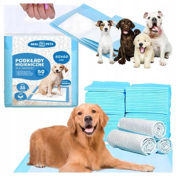 Higiénikus kutyapelenka XL – 60×60 cm, vastag, 50 db