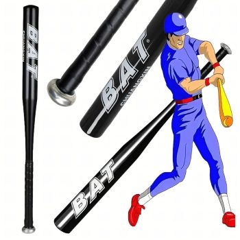 Baseballütő alumínium 25" 64 cm erős edző fekete