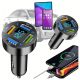Gyors, nagy teljesítményű, 3,1 A-es autós töltő, LED LCD, 4 x USB 66 W-os gyorstöltéssel