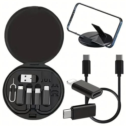 5 az 1-ben USB-C, Lightning, Micro USB és USB-A adapterekkel ellátott szervező