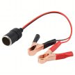 12V/24V-os szivargyújtó aljzat adapter krokodilcsipeszekkel