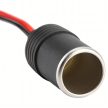 12V/24V-os szivargyújtó aljzat adapter krokodilcsipeszekkel