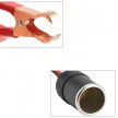 12V/24V-os szivargyújtó aljzat adapter krokodilcsipeszekkel