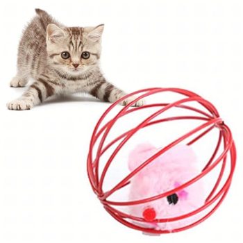   Játéklabda macskáknak Interaktív egértollak Csörgő drótlabda