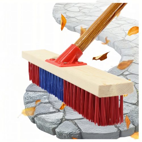 Háztartási kefe, utcai seprű, 40 cm, erős sörtéjű