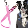 Biztonsági öv kutyáknak és macskáknak autóba, állítható póráz 45 - 72 cm