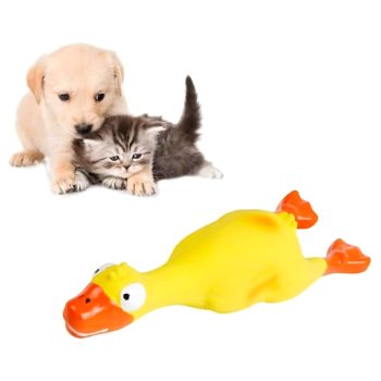   Nyikorgó Nagy Gumi Csirke Játék Kutyáknak és Kölyökkutyáknak 22 cm