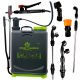 20 L-es háti nyomású permetező, állítható nyomás, ergonomikus pántok, hosszú lándzsa és flexibilis tömlő