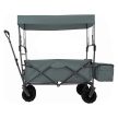 Nagy összecsukható kerti kocsi tetővel és kerekekkel XL méretben