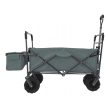 Nagy összecsukható kerti kocsi tetővel és kerekekkel XL méretben