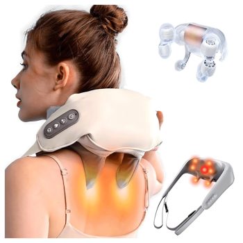   Nyak- és hátmasszírozó melegítő és pihentető gallérral