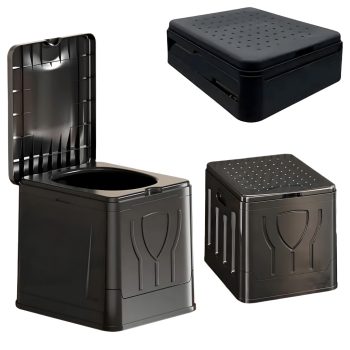 Nagyméretű összecsukható hordozható kemping WC 