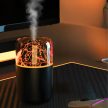 Légnedvesítő, LED aromaterápia, vulkántűz-effektus, aroma diffúzor